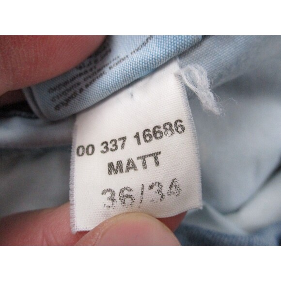 Mavi Jeans Mens 38 Blue Matt Relaxed Straight Leg Medium Wash Denim 38x33 - Picture 9 of 12